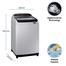 Samsung WA10T5260BY Fully-Automatic Top Loading Washing Machine Wooble Technology - 10 Kg image