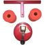 Self-Suction Sit-Up Bar Assistor - Red image