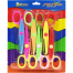 Set of 6 Zig Zag Paper Scissors for Art and Craft Projects image
