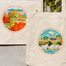 Sevendays Chattogram (Heritage and Ocean) (Round) Canvas Tote Bag - 2 Pack image