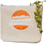 Sevendays Mountains (Orange and White) (Round) Canvas Tote Bag image