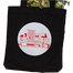 Sevendays Red Lines (Red and White) (Round) Black Canvas Tote Bag image