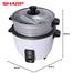 Sharp KS-H188G-W3 Rice Cooker with Food Steamer image