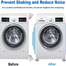 Shock Pad 4 Pcs Noise Cancelling Washing Machine Support, Washer And Dryer Anti-vibration Pads, Slip Anti Vibration And Noise Reducing Rubber Washing Machine Feet Pads image