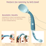 Silicone Baby Bendable Spoon Fork Utensils Set 2 Pcs Green image