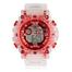 Silicone Boys Digital Sports Red Watch Fashionable Sports Watch For Men-White image