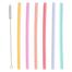 Silicone Drinking Straw With Cleaning Brush Set image