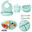 Silicone Feeding Set (6 Pcs 0 ) Multi Color image