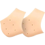 Silicone Gel Heel Pad Socks for Pain Relief for Men and Women (Beige, Free Size) image