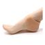 Silicone Gel Heel Pad Socks for Pain Relief for Men and Women (Beige, Free Size) image