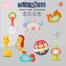 Silicone Head Crab Baby Hand Teether With jhunjhuni CN -1pcs image