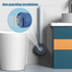 Silicone Round Toilet Brush – Flexible, Hygienic and Wall-Mounted Design image