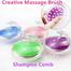 Silicone Shampoo Scalp Hair Massager Shampoo Massage Comb Bath Massage Brush Scalp Massager Hair Shower Brush Comb Care Tool -1pcs image