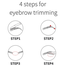 Silubi Eyebrow Razor Touchup Stainless Steel Dermaplaning Blade Safety Foldable Hair Removal Eyebrow Trimmer Set 3pcs image