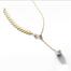 Simple Strip Pearls Pendant Necklace For Women image