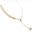 Simple Strip Pearls Pendant Necklace For Women image