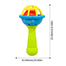Single Head Rattle Soft Glue Dumbbell Baby Hand Teether With Jhunjhuni Cn -1pcs image