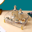 Skincare Organizer, Modern Multipurpose Impact Plastic Cosmetic Organization Tray for Skincare Brushes (Transparent) image