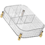 Skincare Organizer, Modern Multipurpose Impact Plastic Cosmetic Organization Tray for Skincare Brushes (Transparent) image