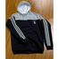 Smug Premium Full Sleeve Fleece Hoodie For Men - Black And Grey Mix image