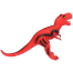 Soft Dinosaur Toy (dino_rubber_single_18in) image