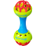 Soft Glue Dumbbell Baby Hand Teether with Jhunjhuni - 1 pcs[Any Color] image