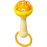 Soft Glue Dumbbell Baby Hand Teether with Jhunjhuni CN - 1 pcs image