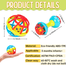 Soft Glue Dumbbell Baby Hand Teether with Jhunjhuni - 1 pcs[Any Color] image