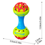 Soft Glue Dumbbell Baby Hand Teether with Jhunjhuni - 1 pcs[Any Color] image