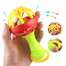 Soft Glue Dumbbell and Ball Baby Set Hand Teether With jhunjhuni - 3 pcs image