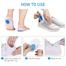 Soft Silicone Gel Insoles For Heel Spurs Pain Relief Foot Cushion Foot Massager Care Heel Cups Shoe Pads Height Increase Insoles image