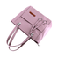 Solid Color Tote Handbag With 2 Chambers - BGI (Mauve) image