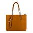 Solid Color Tote Handbag with Tassel image