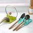 Spoon Utensil Holder Stand Plastic Ladle Shovel Rest Pot Cover Cutlery Spatula Holder Rack Kitchen Cooking Accessories Kitchen Rack - 1 Pcs image