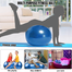 Sports And Fitness Premium Quality Capsule Gym Ball Yoga Ball 75cm with Pumper image