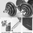 Sports House Dumbbell And Barbell Set 20kg - Black And Silver image