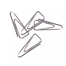Square Triangle Paper Clip, 625, 25mm, Triangle Shape image