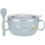 Stainless Steel Baby Feeding Bowl Set – Insulated, Double-Layered, Cartoon Design, With Lid and Spoon | Easy to Clean Tableware For Kids 1 Pcs image