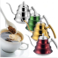 Stainless Steel Coffee Drip Kettle Gooseneck Coffee Tea Pot with Infuser Multicolor image