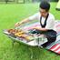 Stainless Steel Combined Charcoal Barbecue BBQ Grill / Stainless Steel Combined Barbecue image