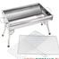 Stainless Steel Combined Charcoal Barbecue BBQ Grill / Stainless Steel Combined Barbecue image