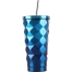 Stainless Steel Diamond Straw Water Cup Vacuum Insulated Thermos Bottle 500 ml image
