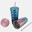 Stainless Steel Diamond Straw Water Cup Vacuum Insulated Thermos Bottle 500 ml image
