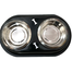 Stainless Steel Double Diner Dog and Cat Food Bowls With Anti Slip Mat 1 Pcs image