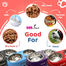 Stainless Steel Double Diner Dog and Cat Food Bowls With Anti Slip Mat 1 Pcs image