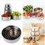 Stainless Steel Food Box With Food Grade Plastic Cover- 5 Pieces image