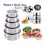 Stainless Steel Food Container Storage Box With Cover 5 in 1 Set image