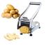 Stainless Steel French Fry Cutter, Potato Chipper Vegetable Slicer Chopper Silver image