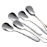 Stainless Steel Household Spoon Coffee Scoops Ice Cream Dessert Tea Spoon 6 Pcs image