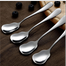 Stainless Steel Household Spoon Coffee Scoops Ice Cream Dessert Tea Spoon 6 Pcs image